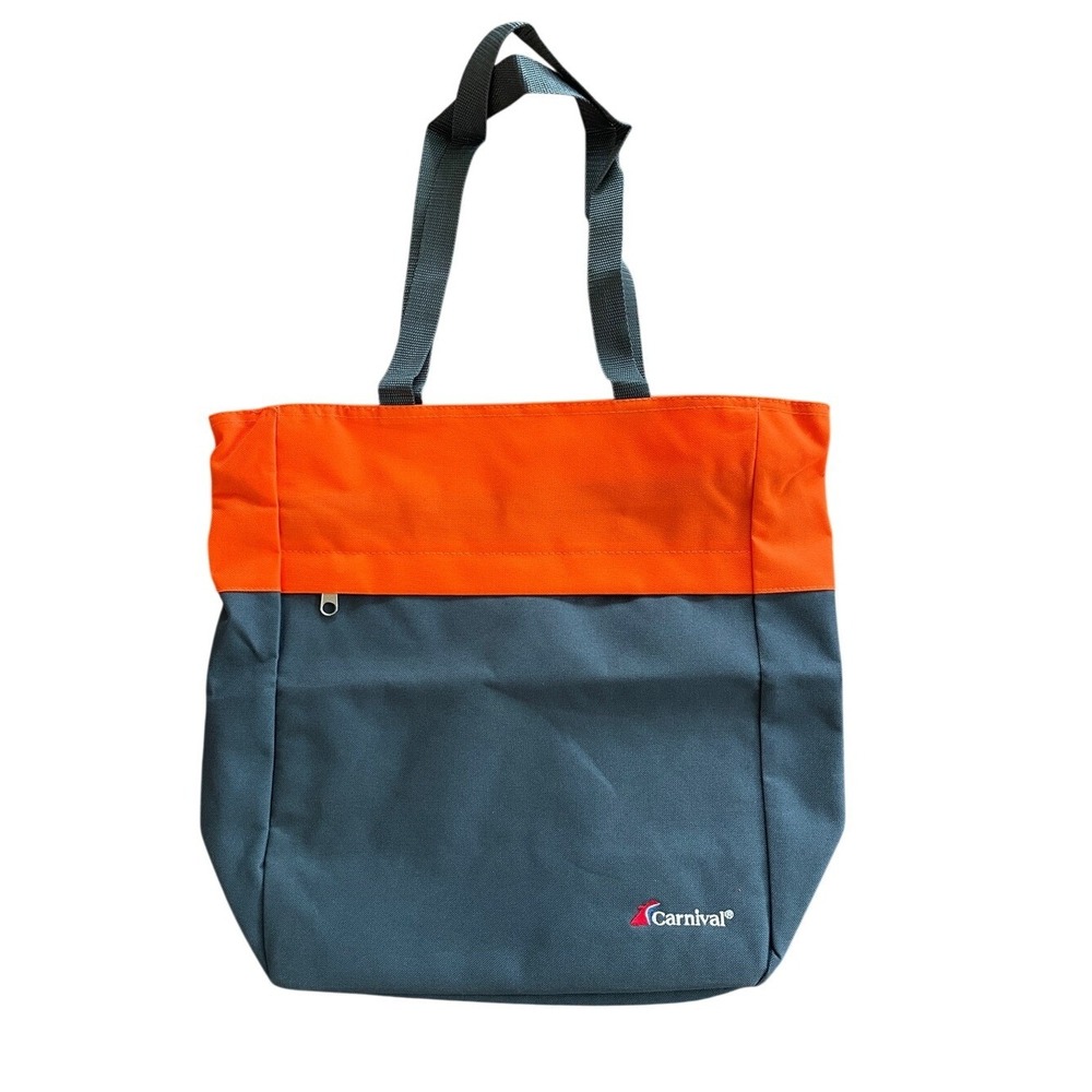 Carnival Cruise Orange Gray Tote Bag